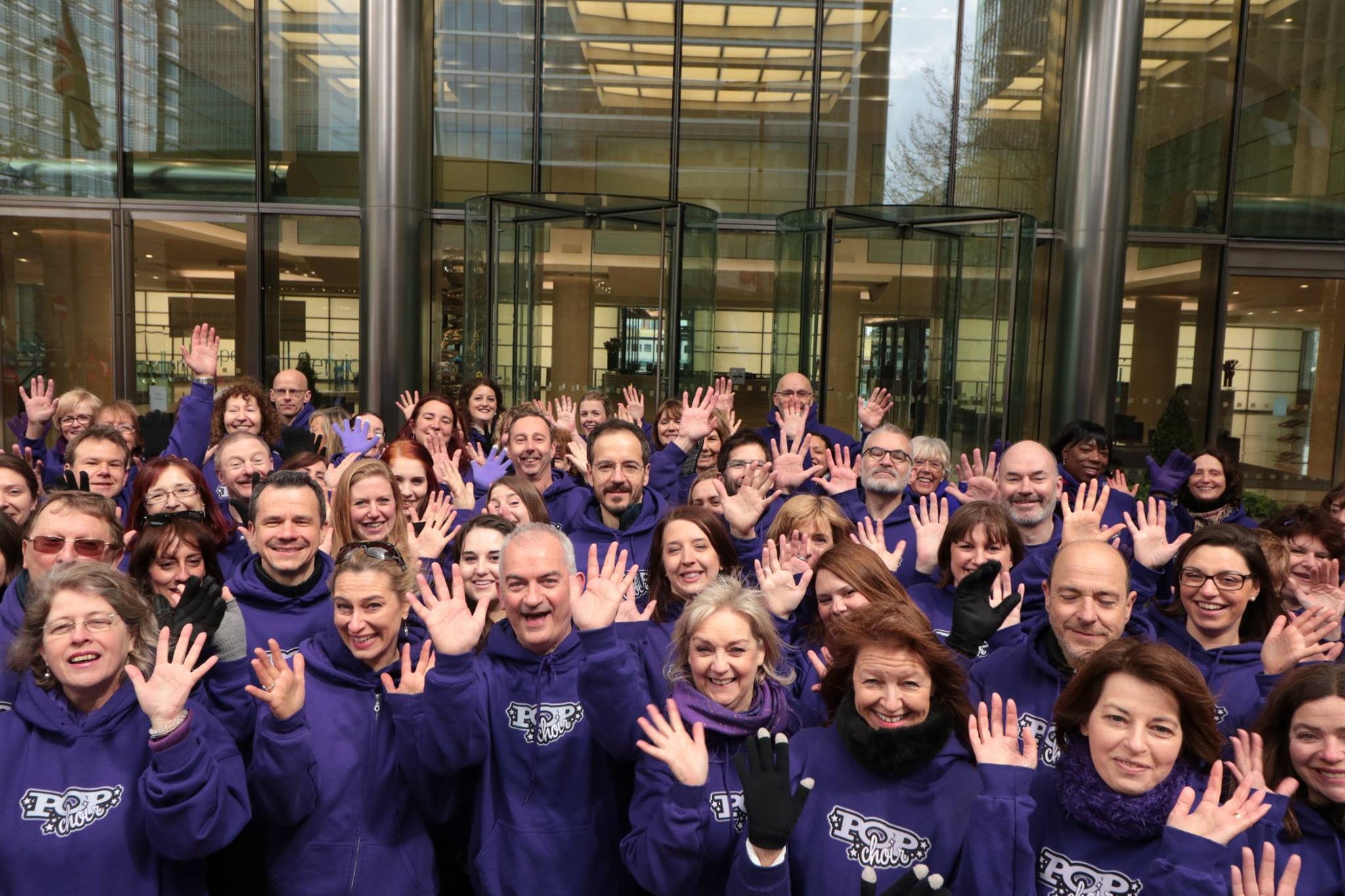 Popchoir at the London Marathon